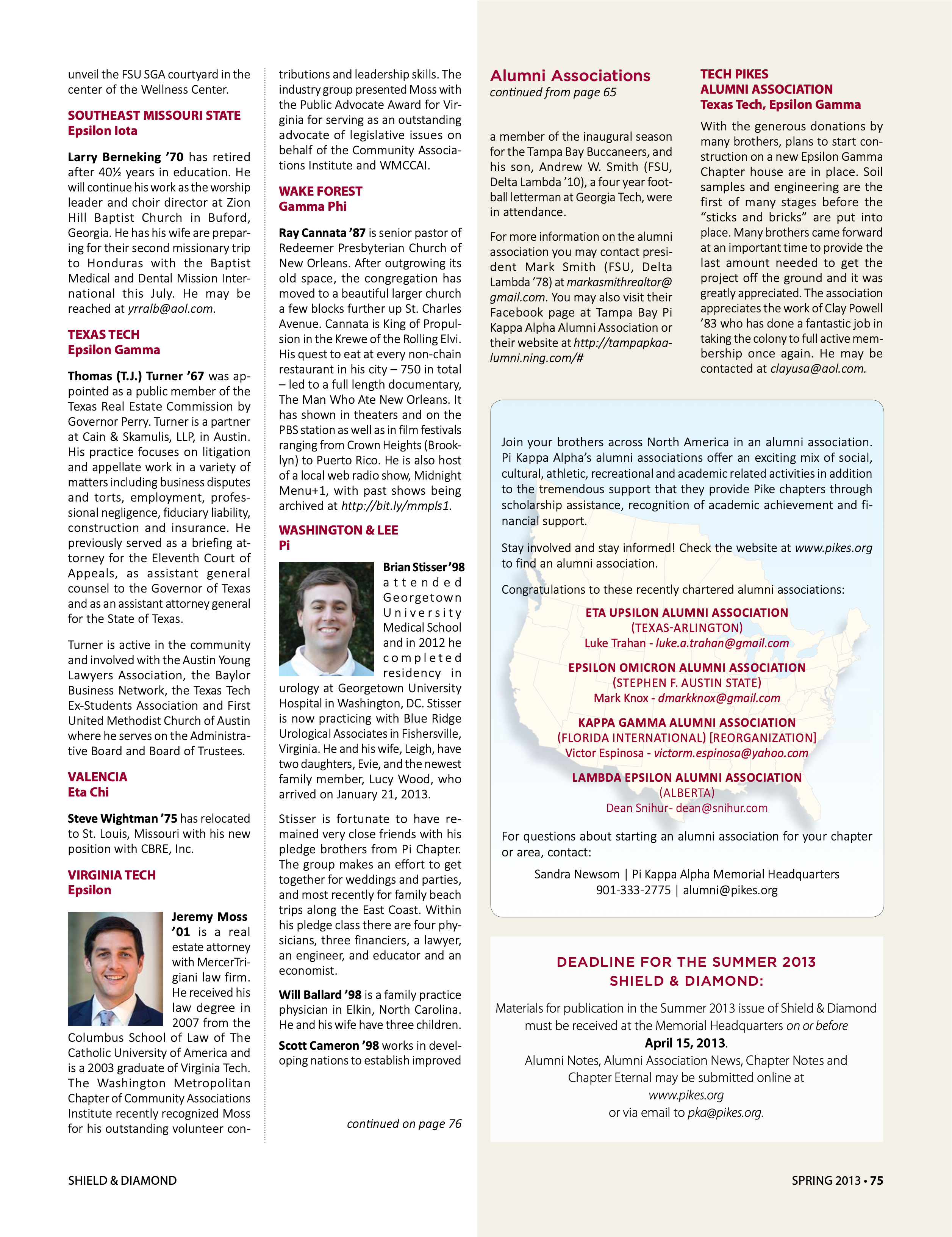 Alumni Notes, Continued 2, Spring 2013